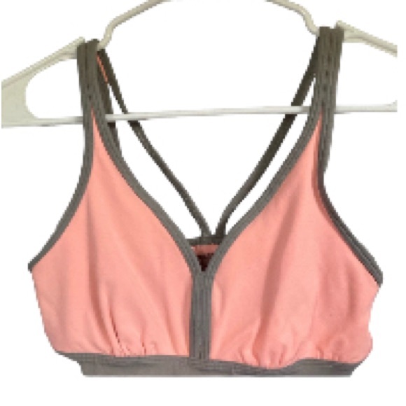 VSX VICTORIAS SECRET Sports Bra Peach Creamsicle Orange Gray S/P - Picture 8 of 16